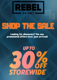 Preview of catalogue Catalogue from shop Rebel Sport valid 22 Jan 2026