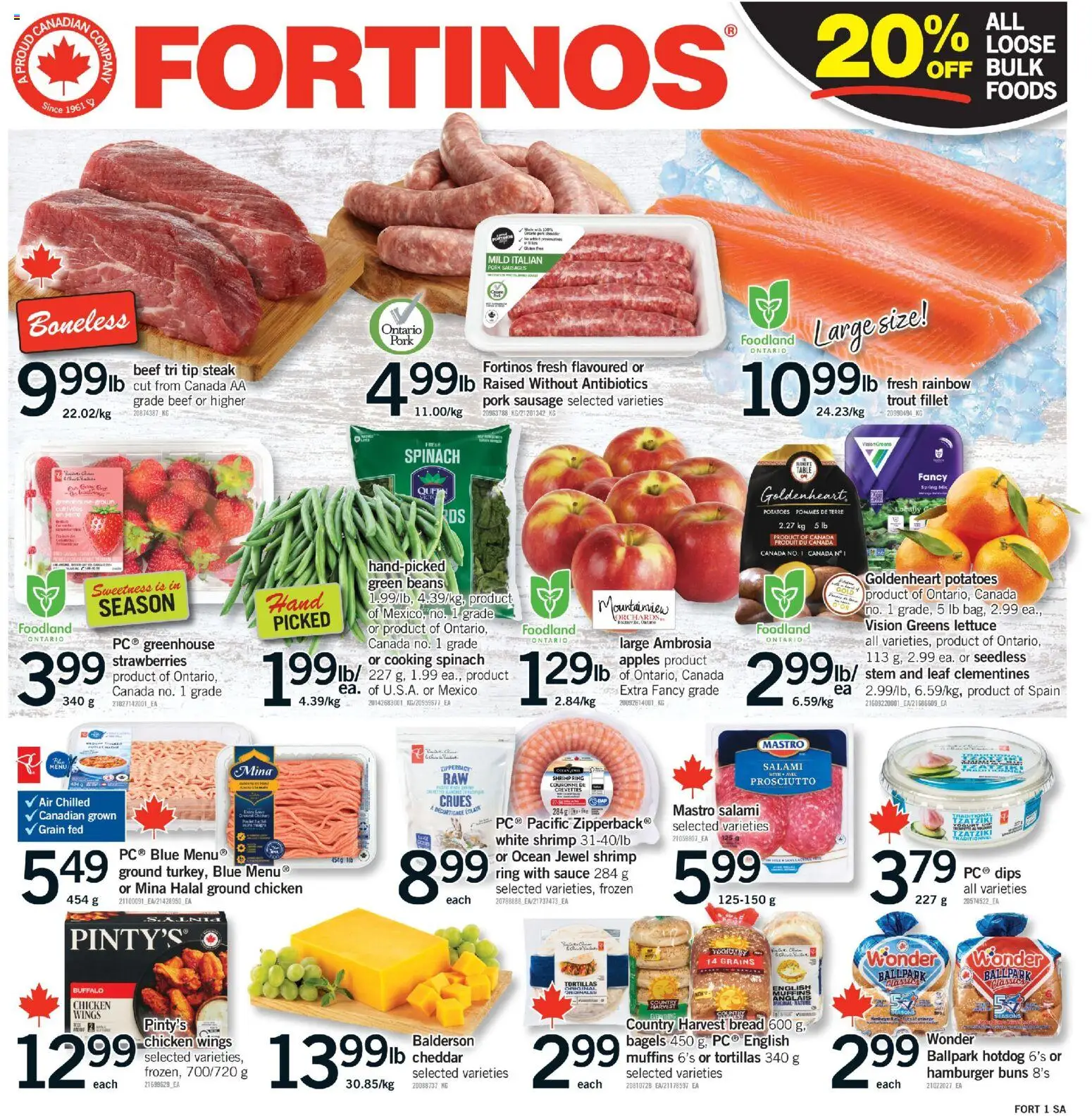 Preview of leaflet Fortinos weekly flyer - Brampton from shop Fortinos is valid from Apr 23, 2026