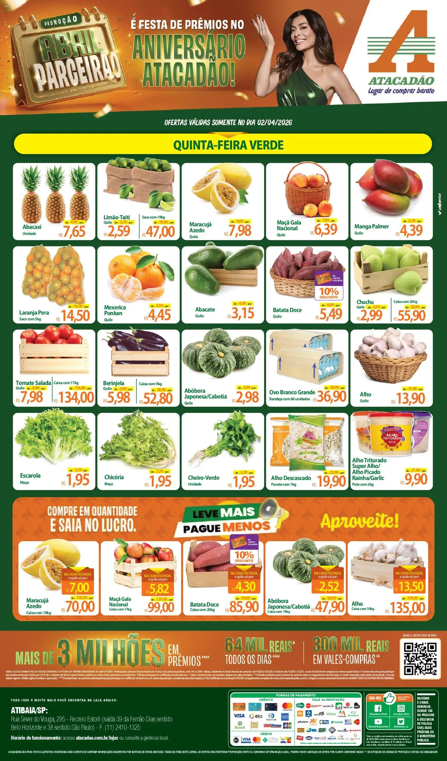 Pré-Visualização do folheto "Atacadão ofertas - SP" da loja Atacadão válido a partir de 02/04/2026