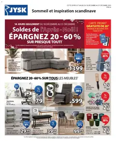 Un aperçu du dépliant Circulaire du magasin JYSK est valide à partir 18 déc. 2025