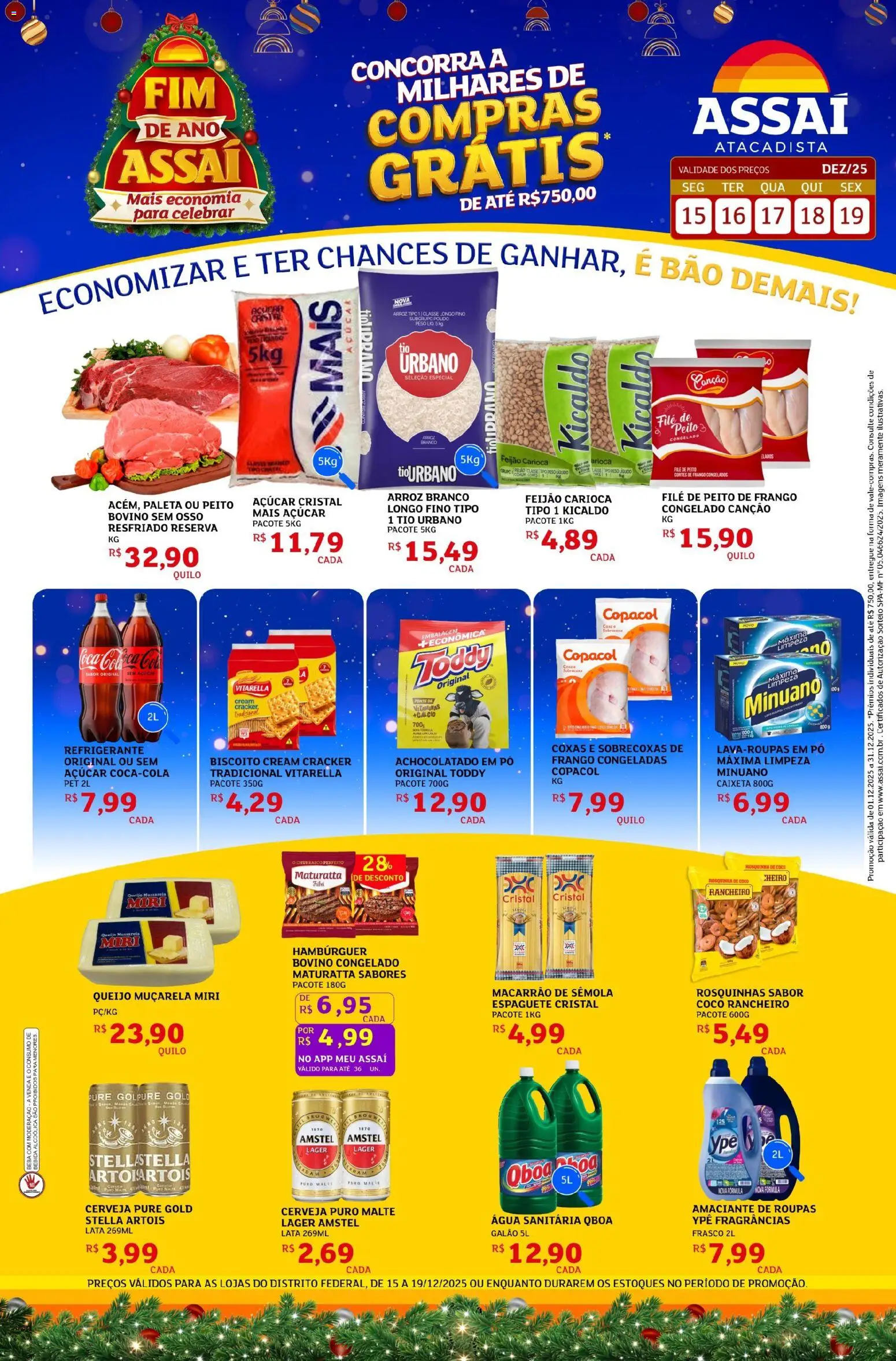 Pré-Visualização do folheto "Encarte - DF" da loja Assaí Atacadista válido a partir de 15/12/2025