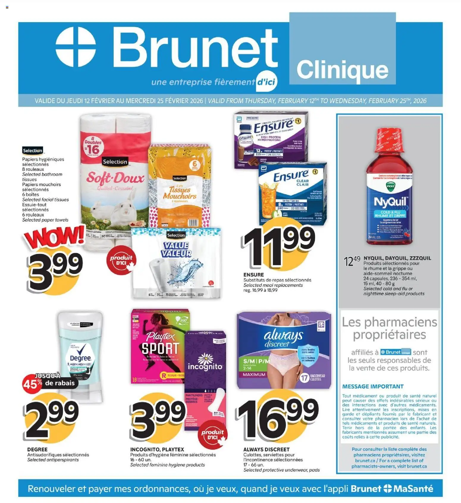 Preview of leaflet Clinique from shop Brunet is valid from Feb 12, 2026