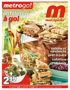 Un aperçu du dépliant Metro GO du magasin Metro est valide à partir 7 août 2025