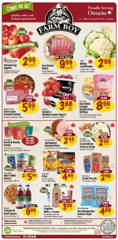 Un aperçu du dépliant Weekly flyer / circulaire du magasin Farm Boy est valide à partir 18 sept. 2025