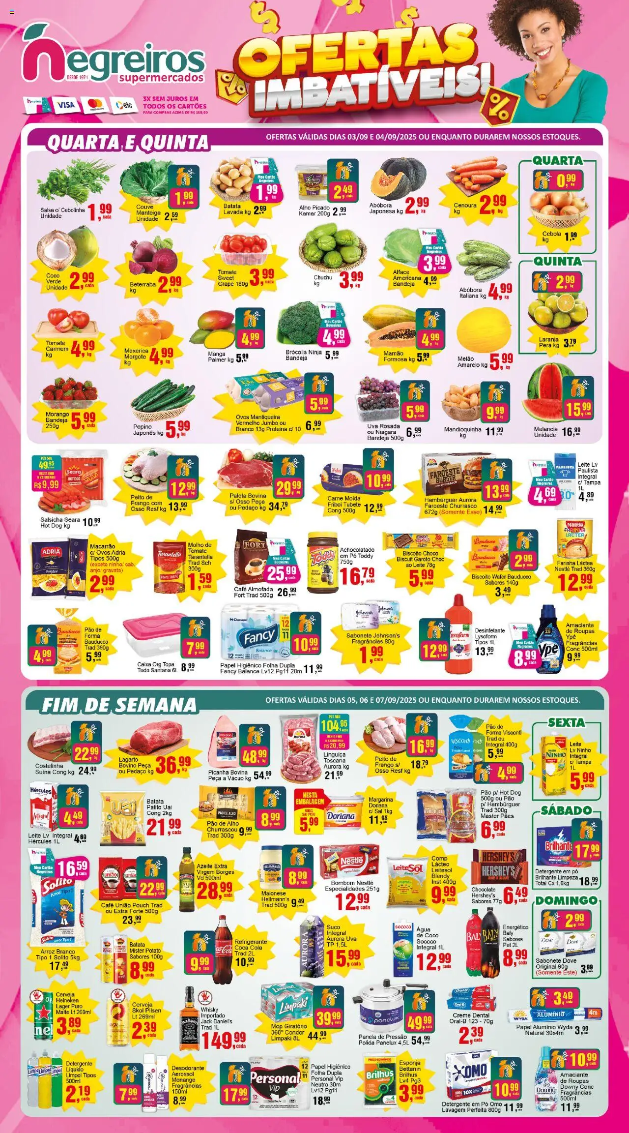 Negreiros folheto "Ofertas da semana" válido a partir de 03/09/2025 - número de página 1