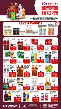 Pré-Visualização do folheto "Ofertas Femsa" da loja Semar Supermercado válido a partir de 23/10/2025