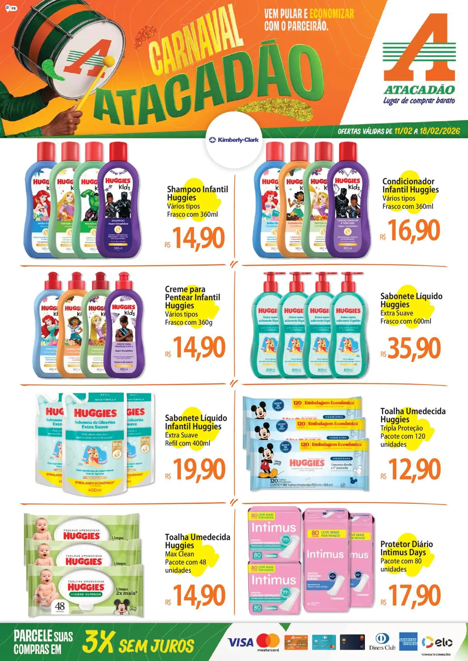 Pré-Visualização do folheto "Ofertas - PR" da loja Atacadão válido a partir de 11/02/2026
