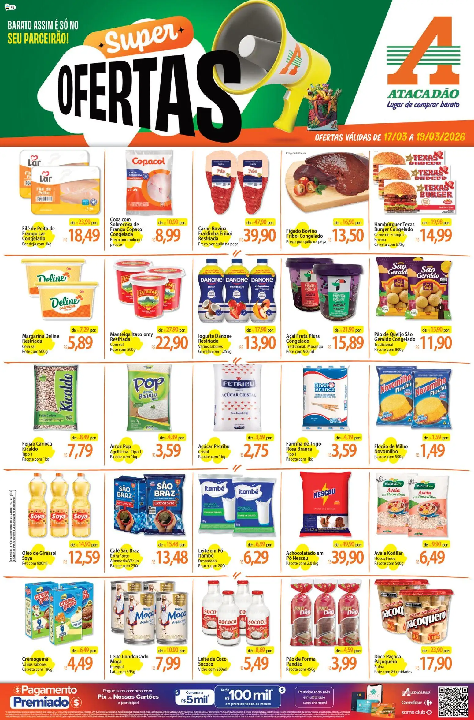 Pré-Visualização do folheto "Atacadão ofertas - PE" da loja Atacadão válido a partir de 17/03/2026