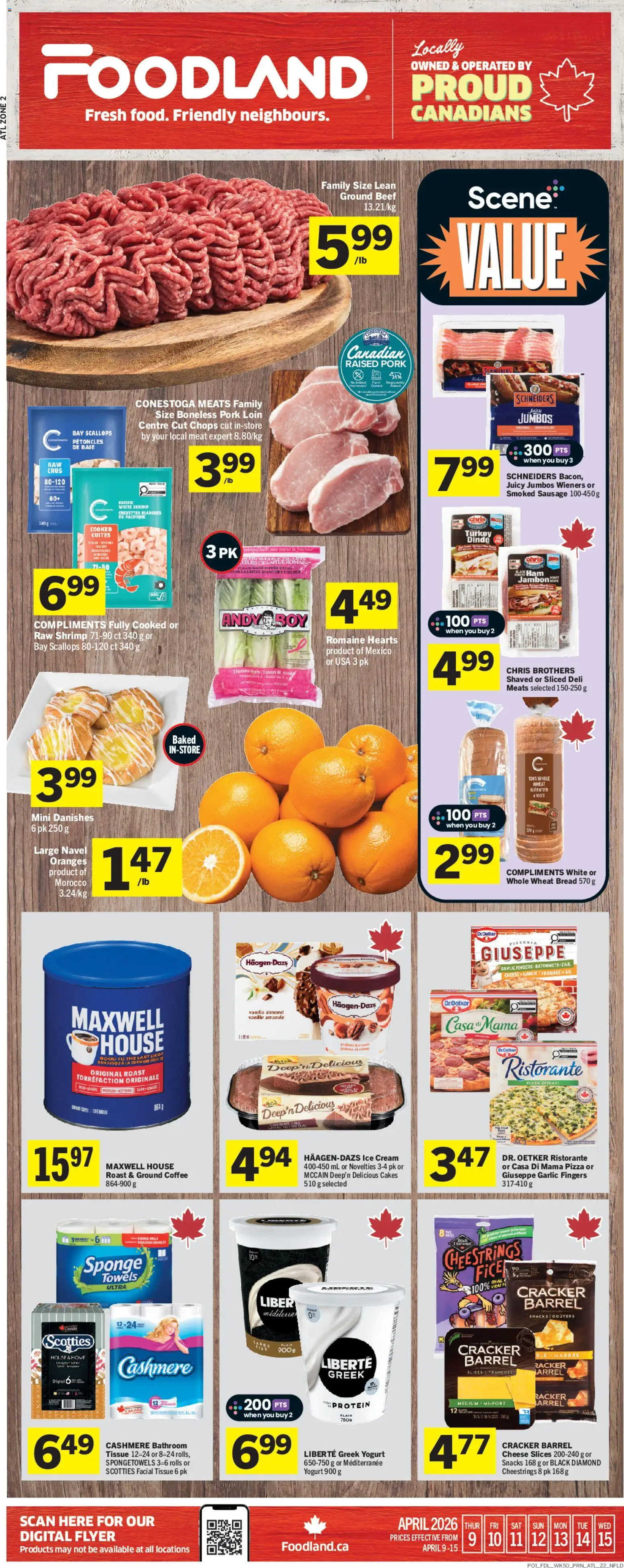 Preview of leaflet Foodland weekly flyer / circulaire from shop Foodland is valid from Apr 09, 2026