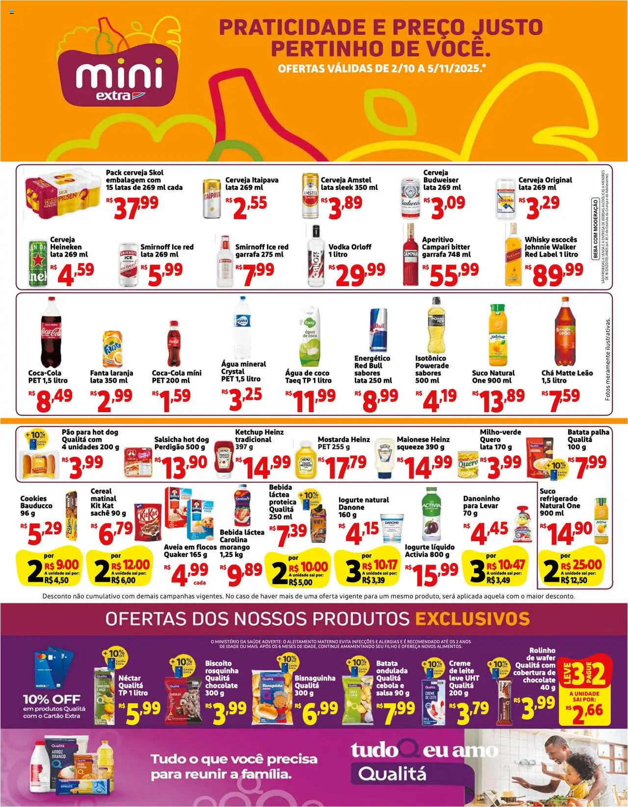 Mini Extra folheto "Ofertas Mensal" válido a partir de 02/10/2025 - número de página 1