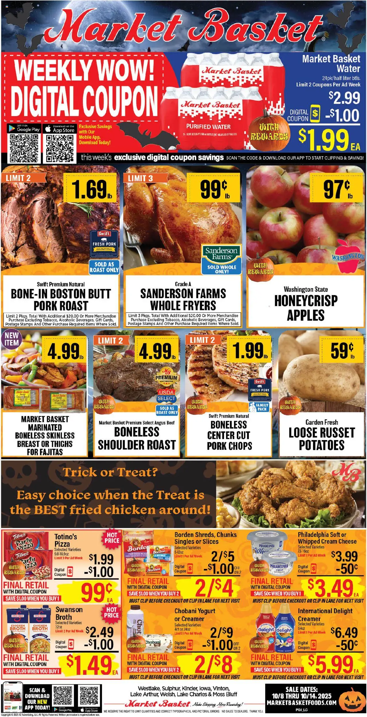 Market Basket Lake Charles from 10/08/2025 - Flyer - Page number 1