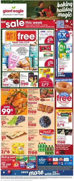 Ad Preview of Giant Eagle Weekly Ad from 11/06/2025 | Page: 1