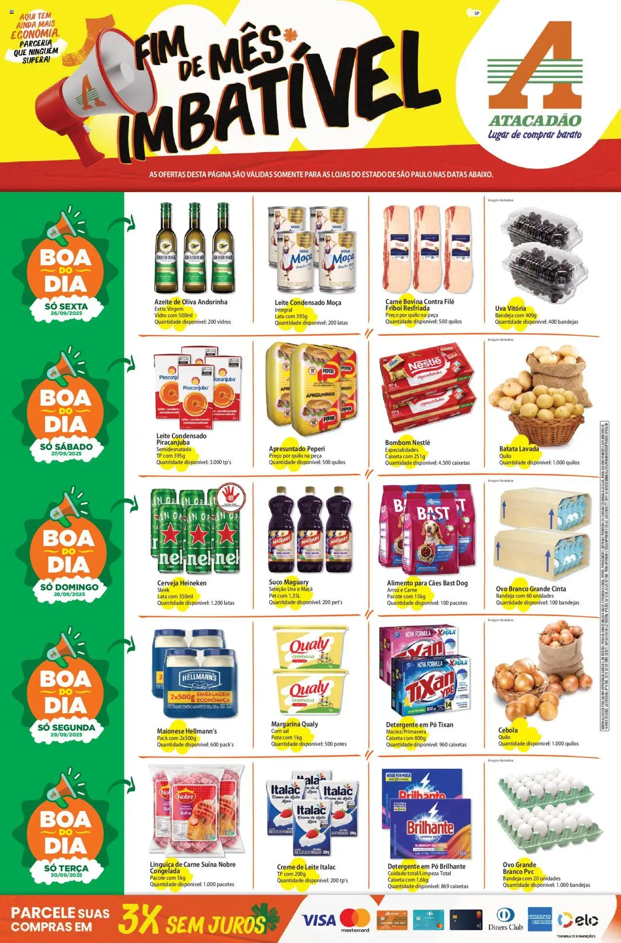 Atacadão folheto "Ofertas - SP" válido a partir de 26/09/2025 - número de página 1