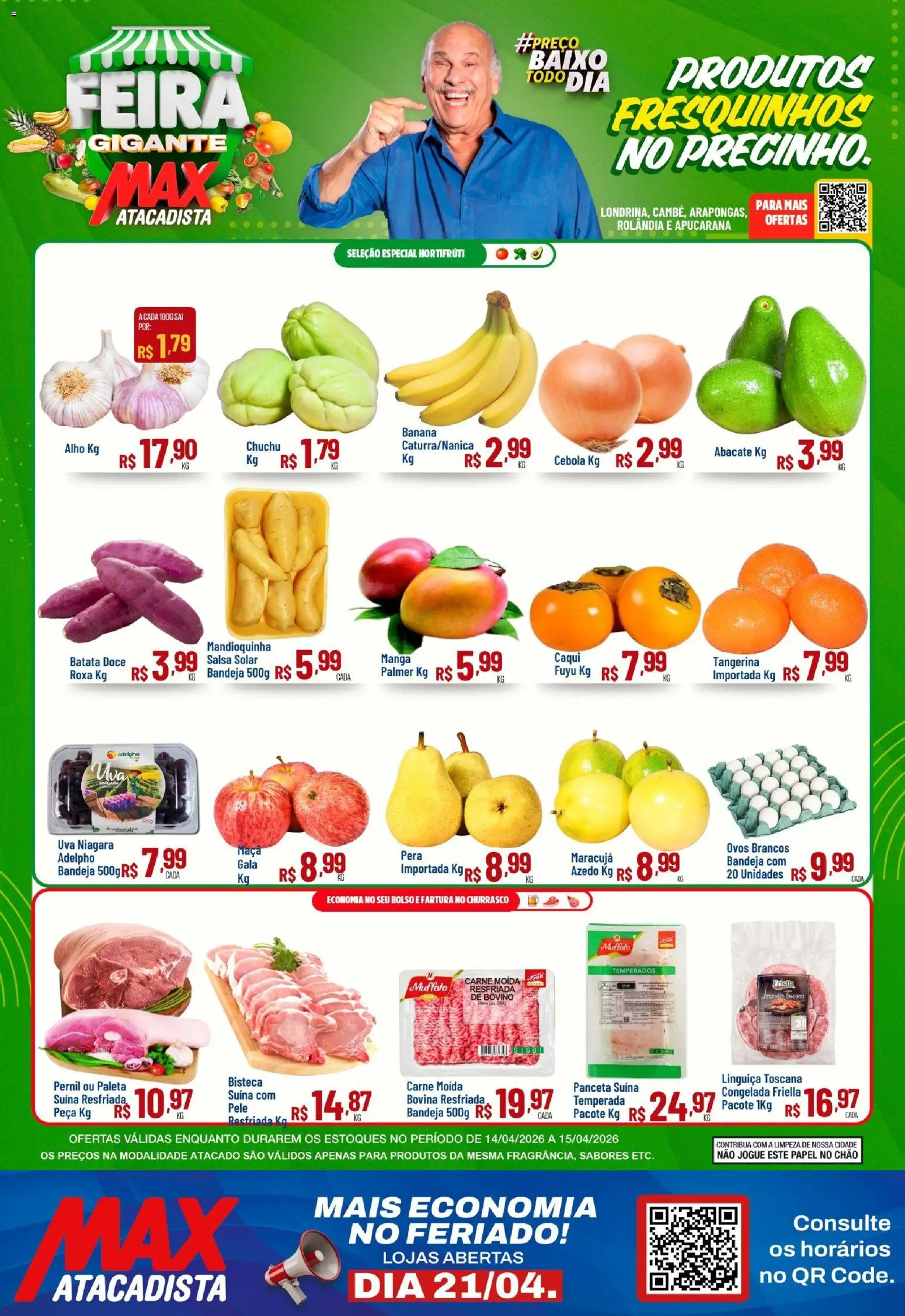 Pré-Visualização do folheto "Max Atacadista ofertas Feira" da loja Max Atacadista válido a partir de 14/04/2026