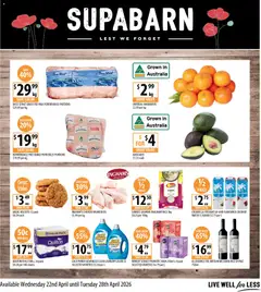 Preview of catalogue Supabarn catalogue from shop Supabarn valid 22/04/2026