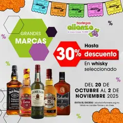 Vista previa las ofertas de la tienda Bodegas Alianza - Catálogo Selección de grandes marcas de whisky desde el 20/10/2025 