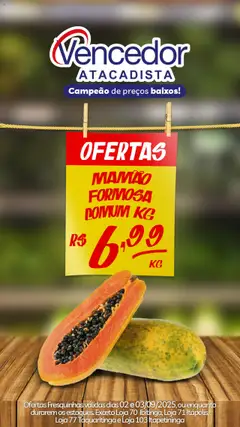 Pré-Visualização do folheto "Ofertas da semana" da loja Vencedor Atacadista válido a partir de 02/09/2025