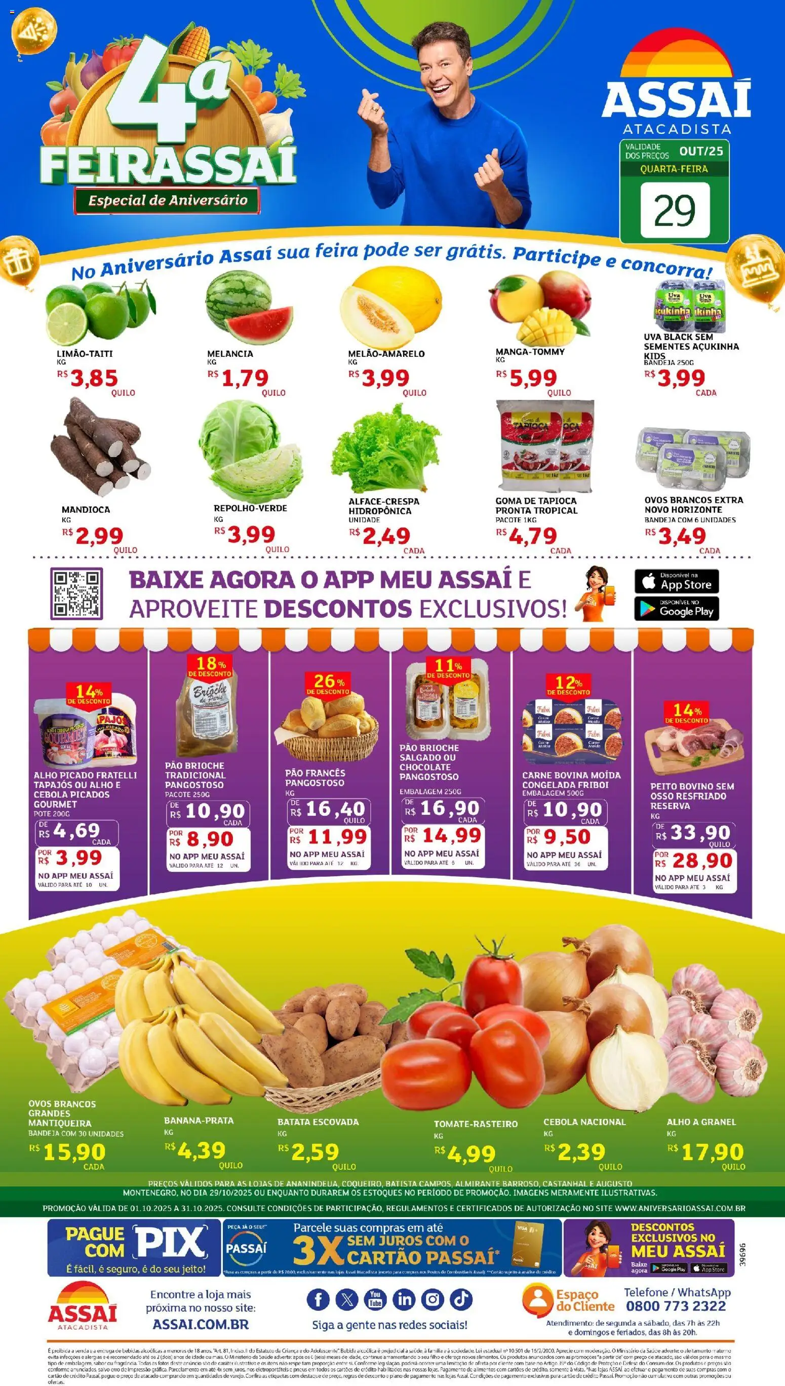 Pré-Visualização do folheto "Encarte - PA" da loja Assaí Atacadista válido a partir de 29/10/2025