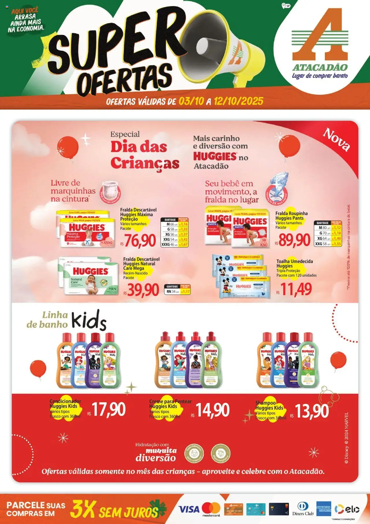 Atacadão folheto "Ofertas - SP" válido a partir de 03/10/2025 - número de página 1