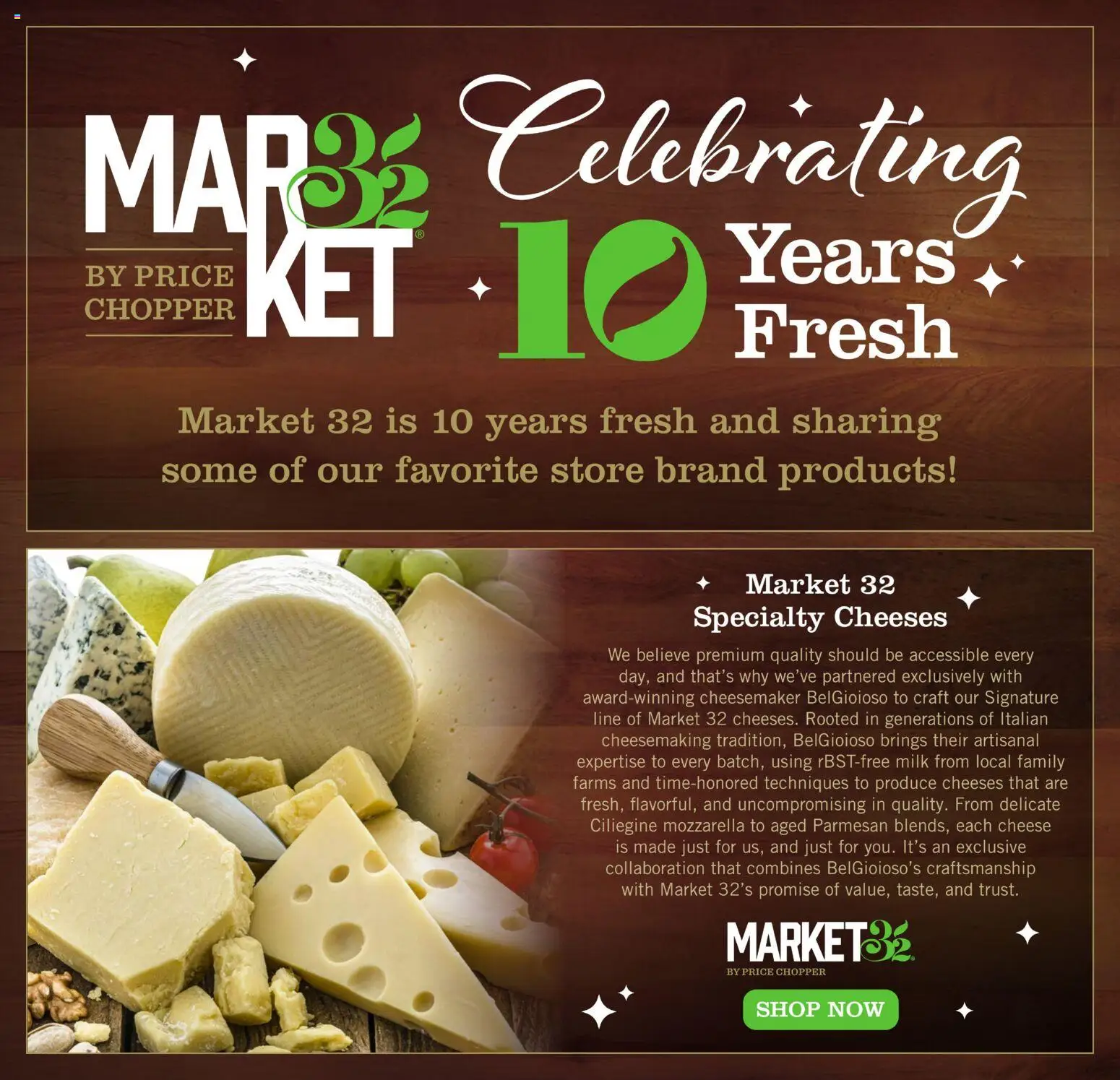 Ad Preview of Price Chopper Ten Year Anniversary from 09/14/2025