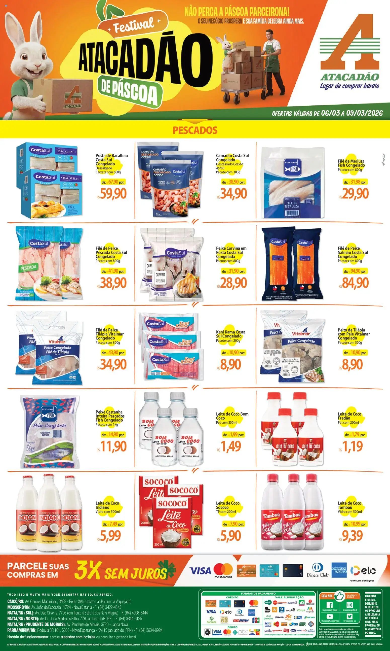 Pré-Visualização do folheto "Atacadão ofertas - RN" da loja Atacadão válido a partir de 06/03/2026