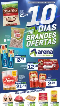 Pré-Visualização do folheto "Ofertas da semana" da loja Arena Atacado válido a partir de 04/08/2025