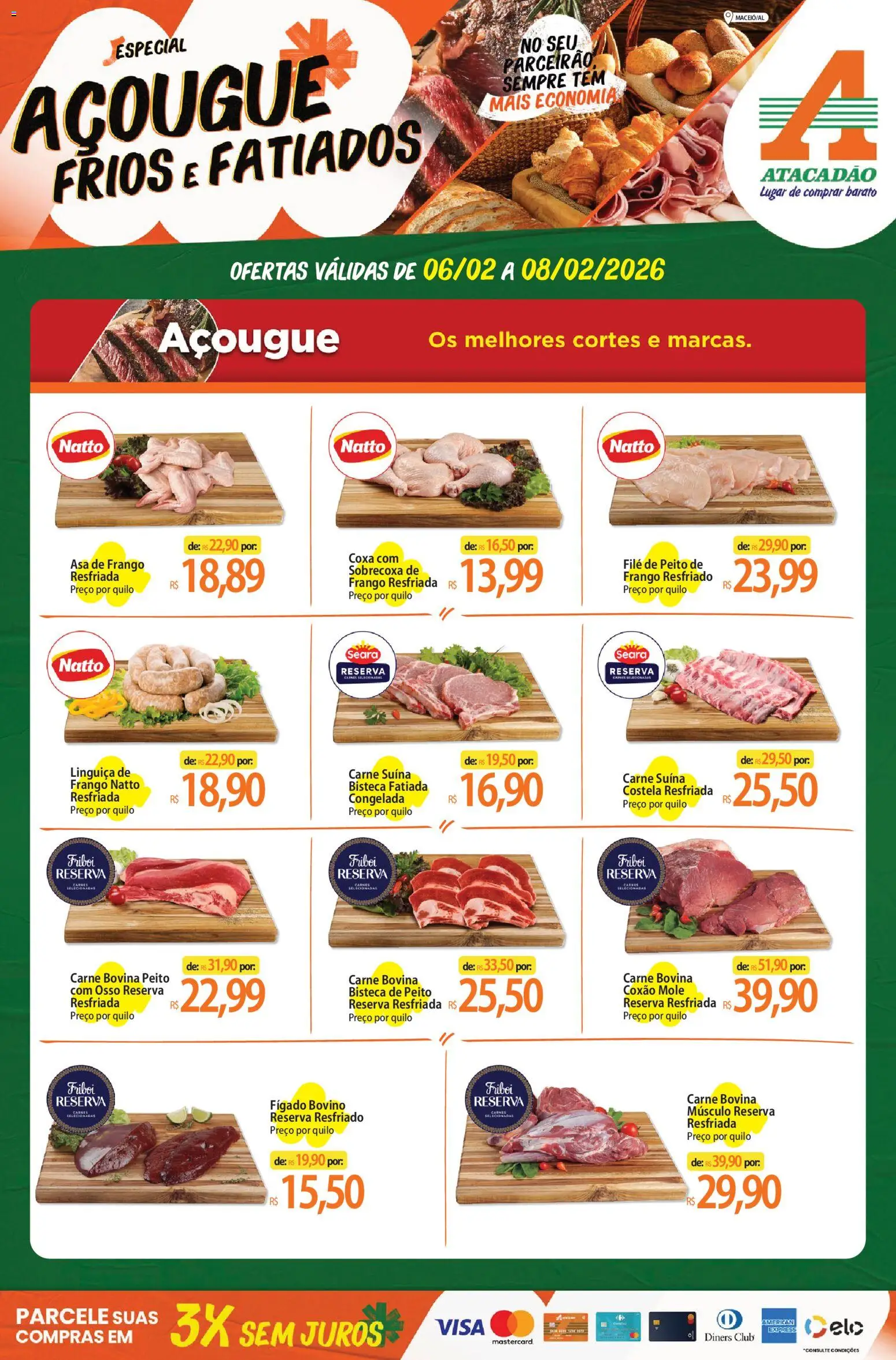 Pré-Visualização do folheto "Ofertas - AL" da loja Atacadão válido a partir de 06/02/2026