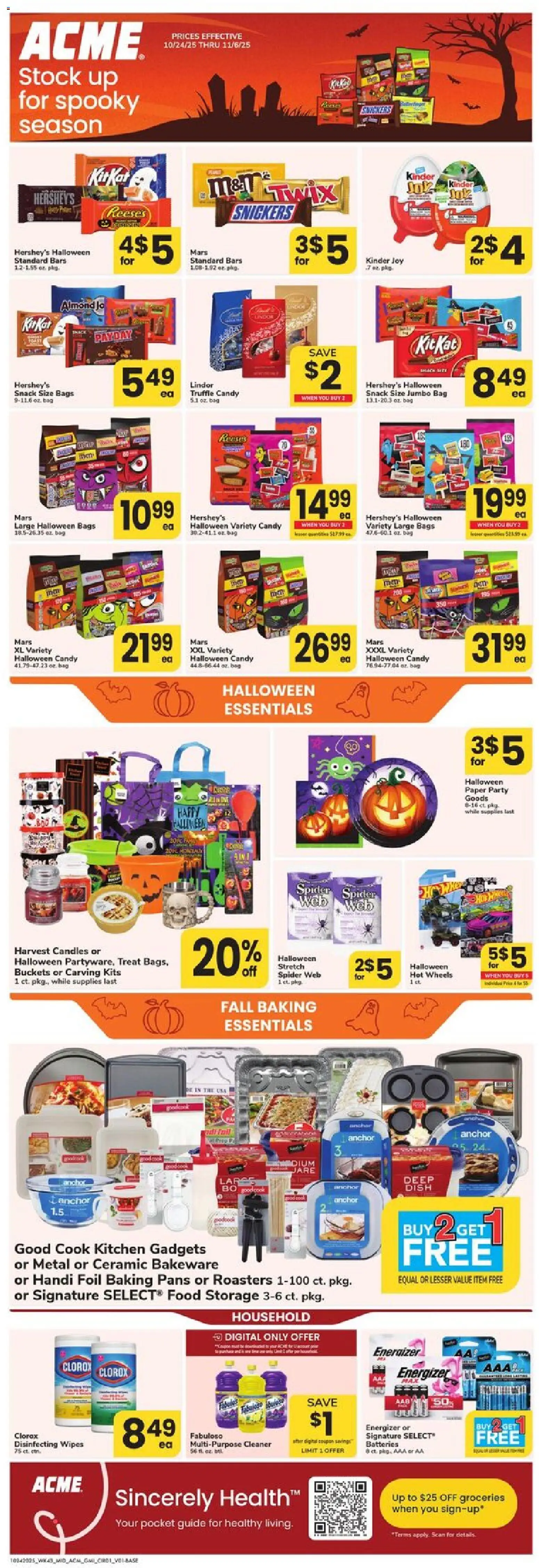 Acme Ad from 10/24/2025 - Circular, Flyer - Page number 1