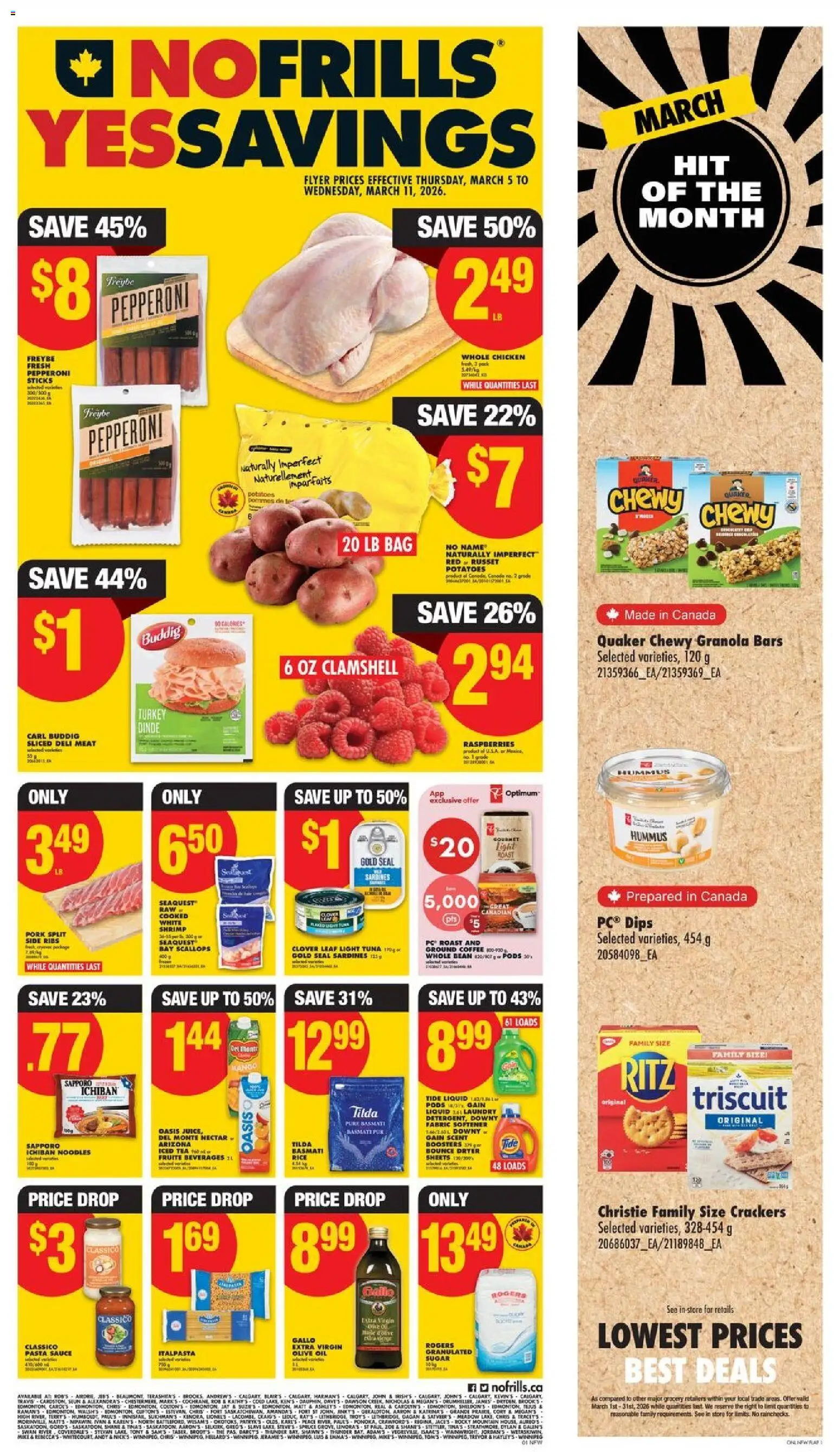 Preview of leaflet No Frills weekly flyer - AB from shop No Frills is valid from Mar 05, 2026