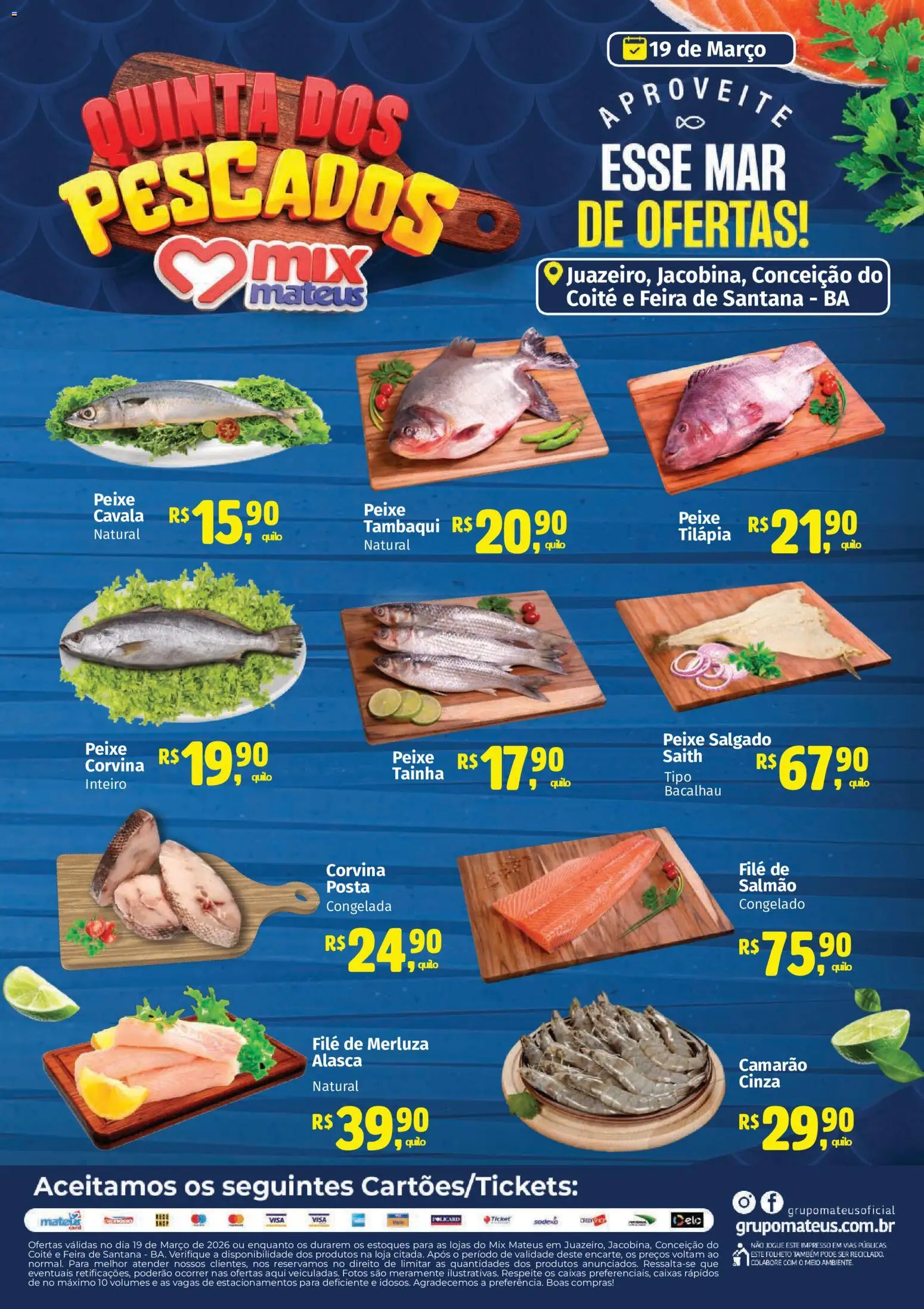 Pré-Visualização do folheto "Mateus ofertas Quinta dos Pescados" da loja Mateus válido a partir de 19/03/2026