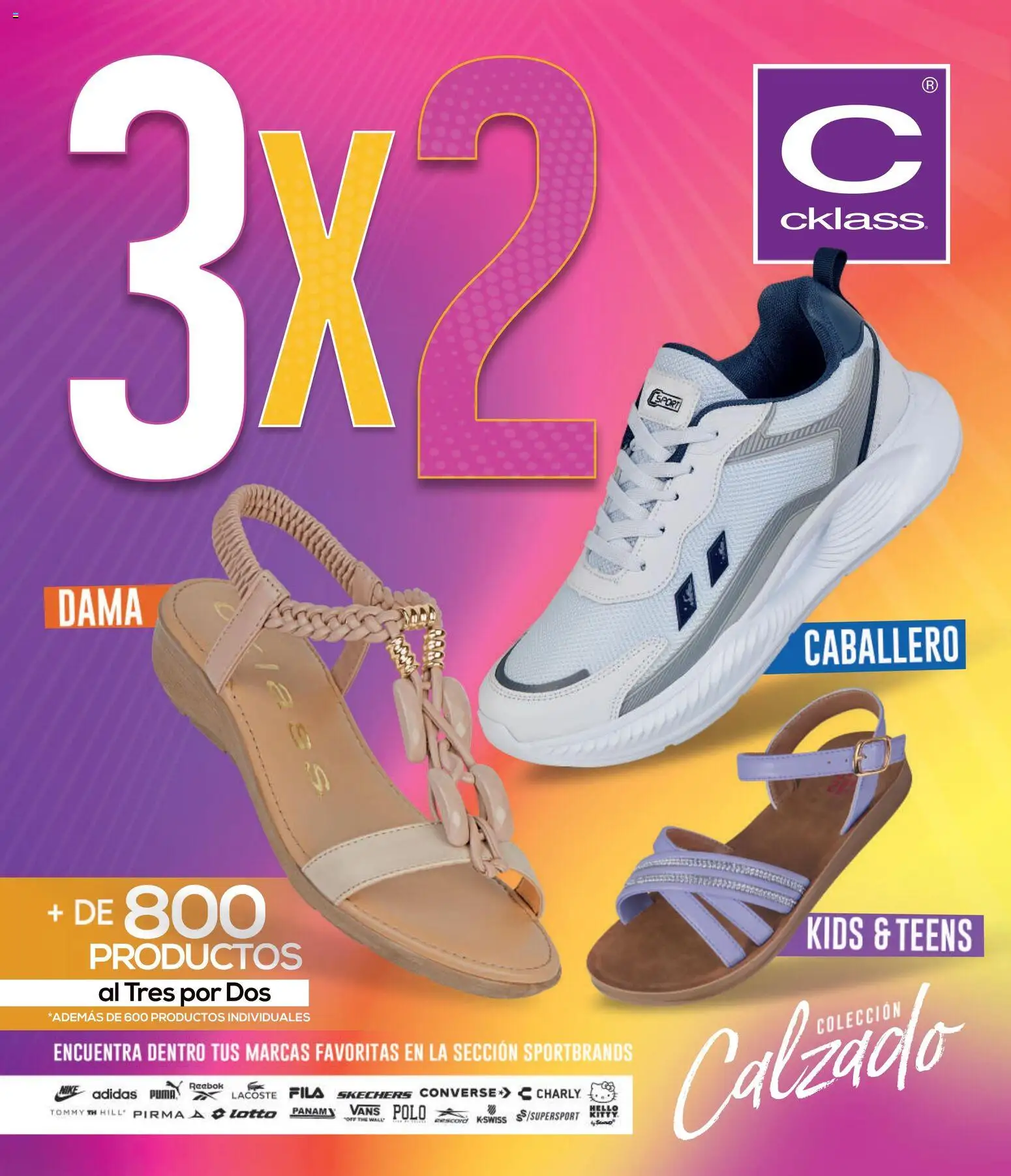 Vista previa las ofertas de la tienda Cklass - Cklass catálogo Remate Calzado 3X2 desde el 20/04/2026 