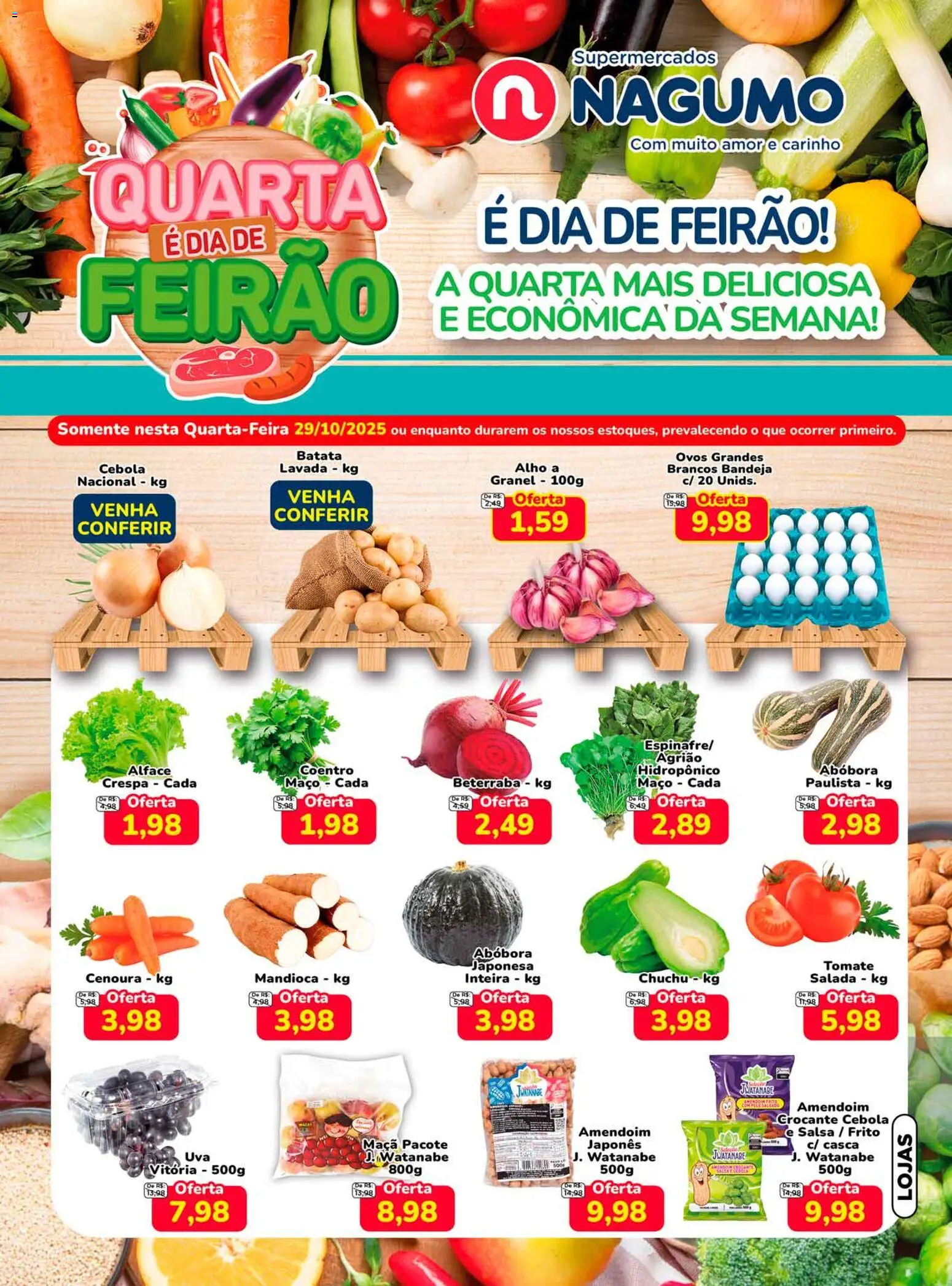 Pré-Visualização do folheto "Ofertas Quarta do Feirão" da loja Nagumo válido a partir de 29/10/2025