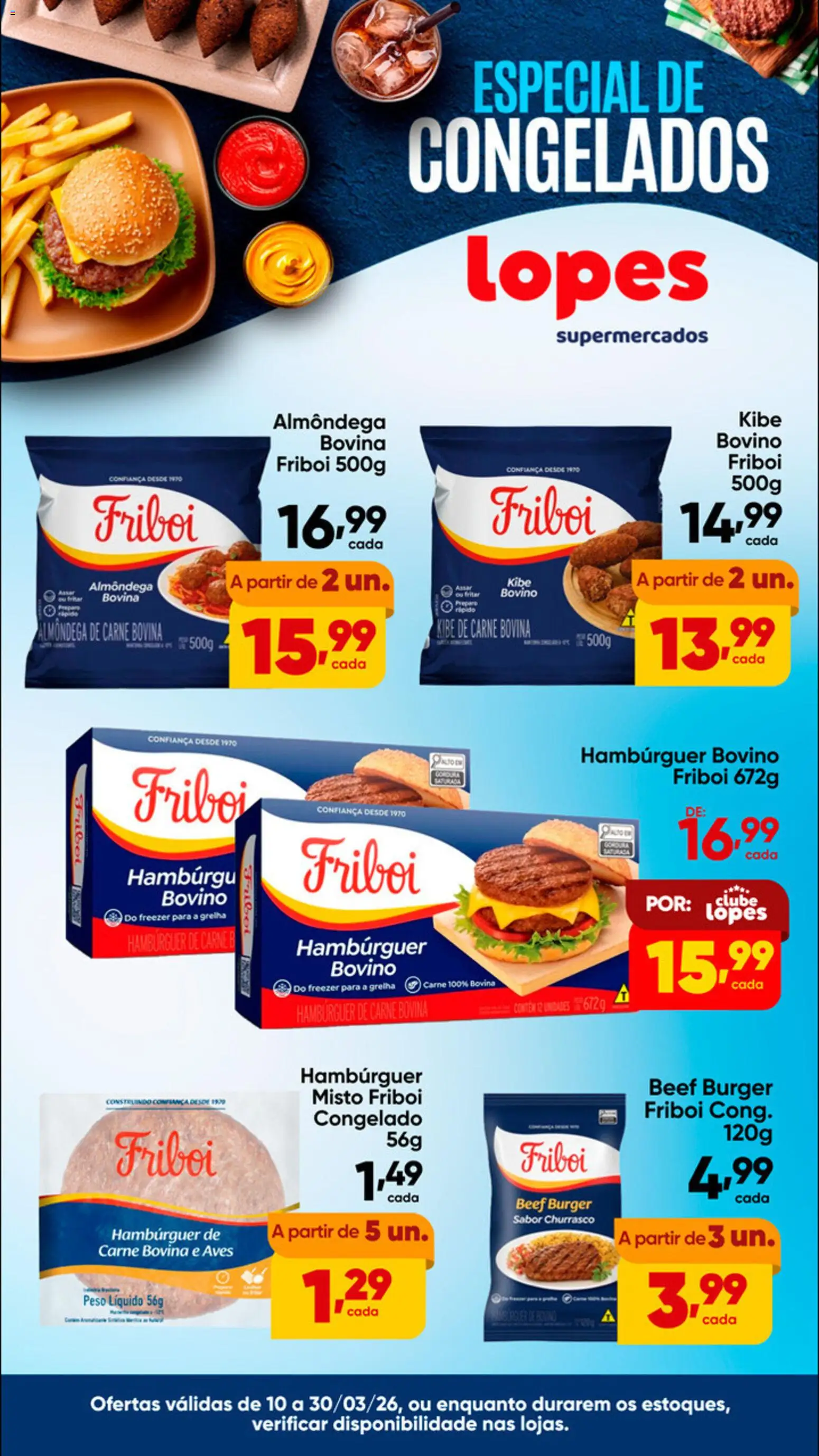 Pré-Visualização do folheto "Lopes Supermercados ofertas Especial de Congelados" da loja Lopes Supermercados válido a partir de 10/03/2026