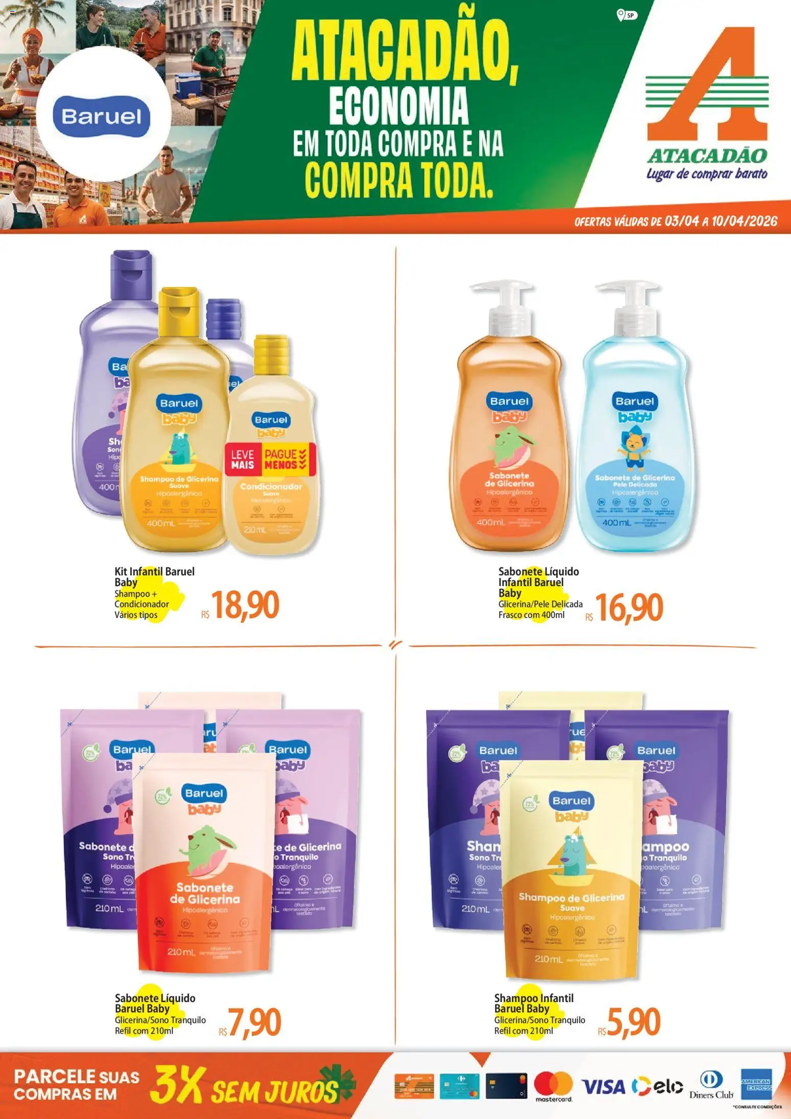 Pré-Visualização do folheto "Atacadão ofertas - SP" da loja Atacadão válido a partir de 03/04/2026