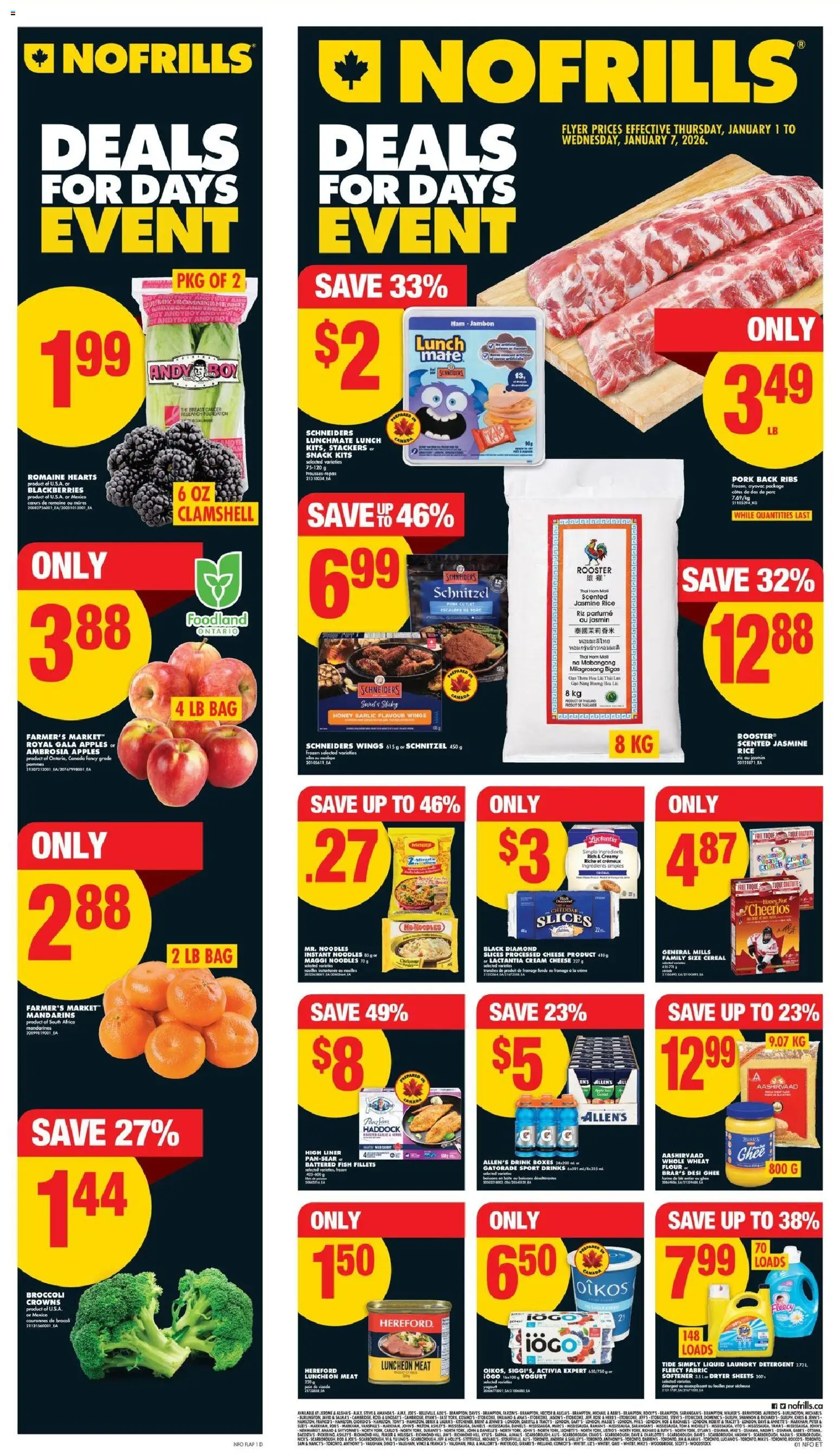 Preview of leaflet Weekly flyer / circulaire from shop No Frills is valid from Jan 01, 2026