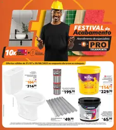 Pré-Visualização do folheto "Ofertas Pro" da loja Telhanorte válido a partir de 31/07/2025