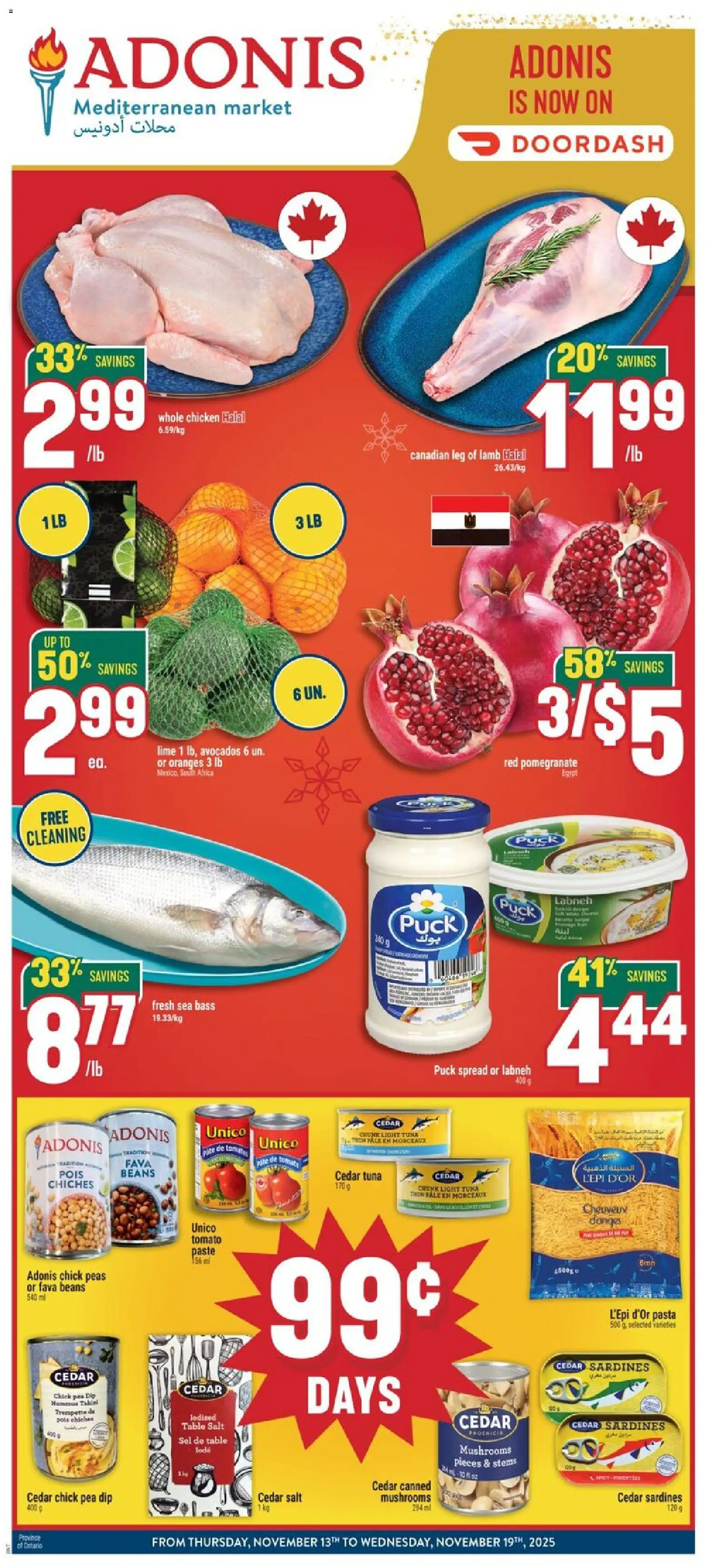 Preview of leaflet Weekly Flyer from shop Adonis is valid from Nov 13, 2025