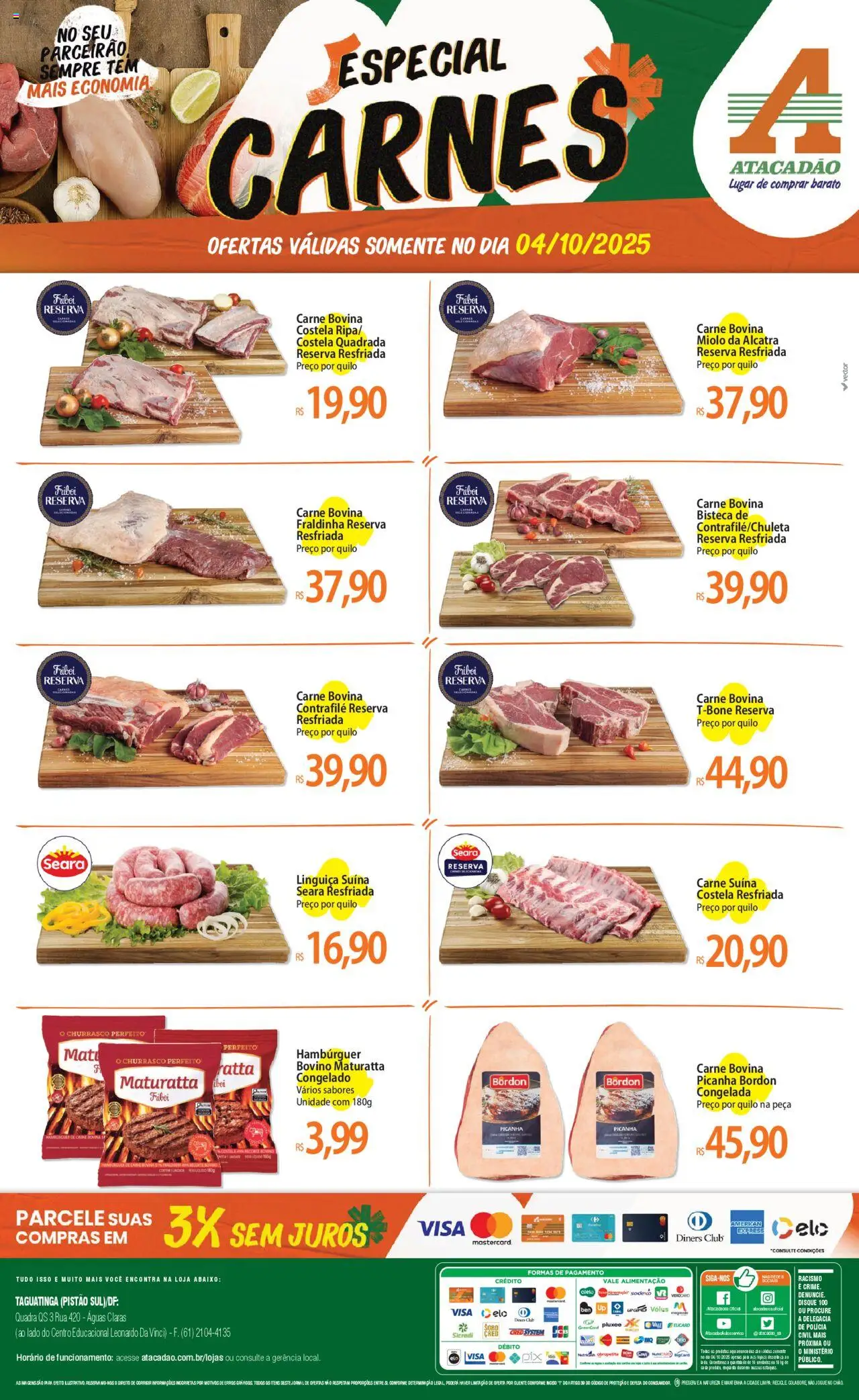 Atacadão folheto "Ofertas - DF" válido a partir de 04/10/2025 - número de página 1