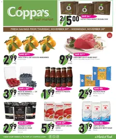 Preview of leaflet Weekly flyer / circulaire from shop Coppas Fresh Market is valid from Nov 20, 2025