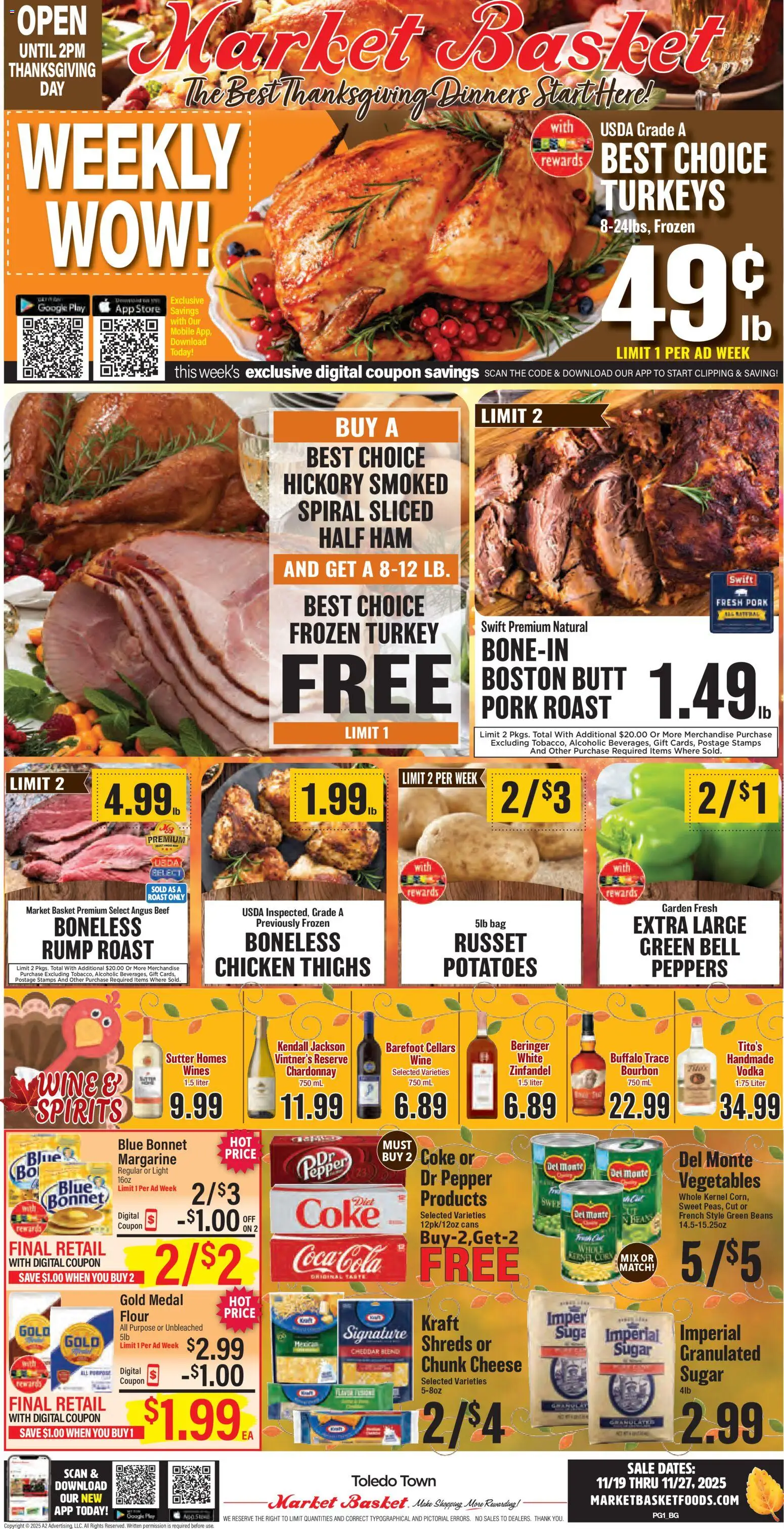 Ad Preview of Market Basket Weekly Ad from 11/19/2025