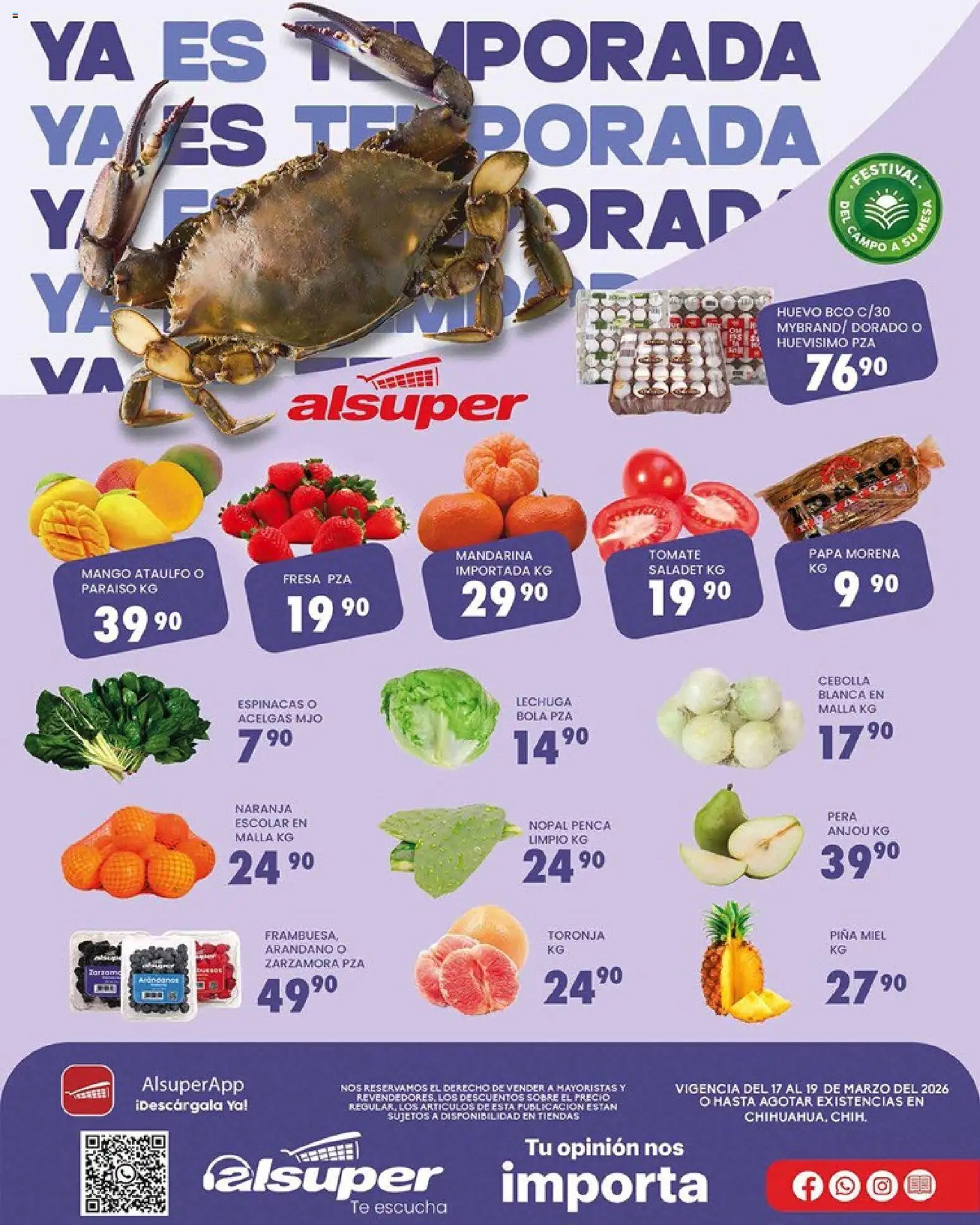 Vista previa las ofertas de la tienda Alsuper - Alsuper folleto Chihuahua-Ciudad desde el 17/03/2026 