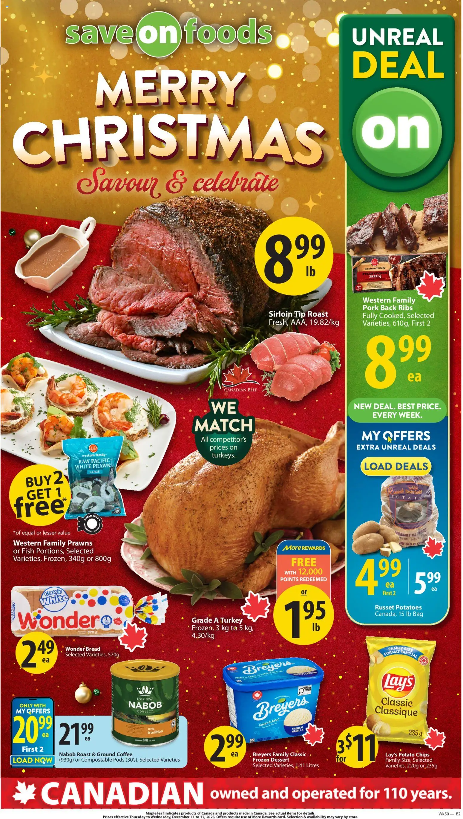 Preview of leaflet Weekly Flyer - AB from shop Save on foods is valid from Dec 11, 2025