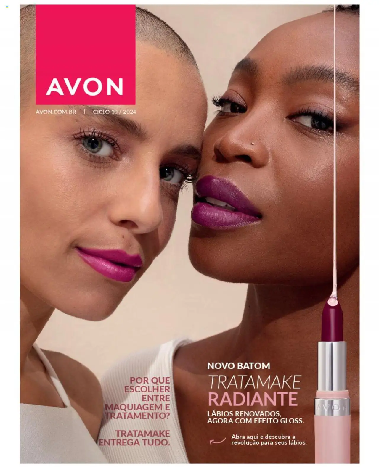 Avon folheto "Campanha 10" válido a partir de 03/06/2025 - número de página 1 - Maquiagem, Batom