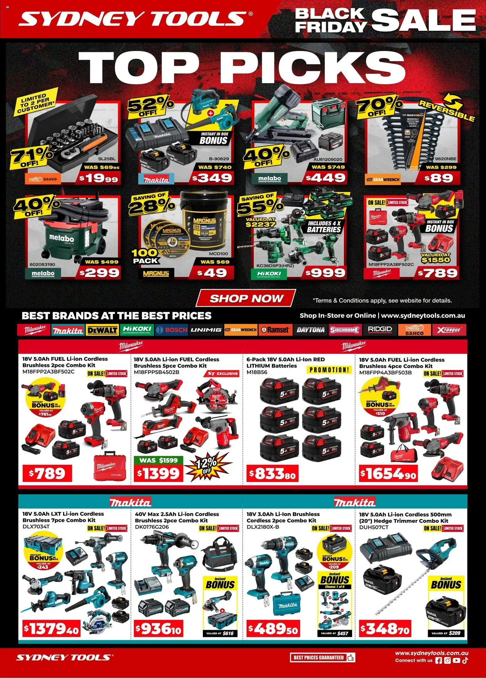 Preview of catalogue Black Friday from shop Sydney Tools valid 17/11/2025