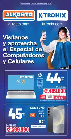  Vista previa del prospecto Mercado del almacen Alkosto válida del 01/11/2025 al 07/11/2025