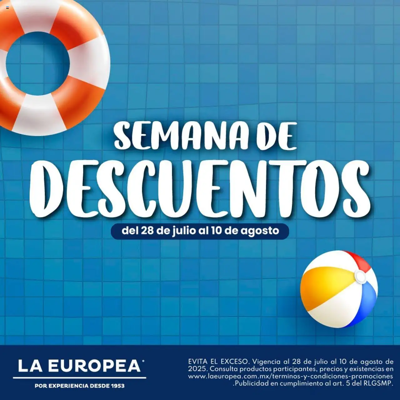 Catálogo Semana de Descuentos La Europea y sus promociones válidas desde el 28/07/2025 - Número de página 1
