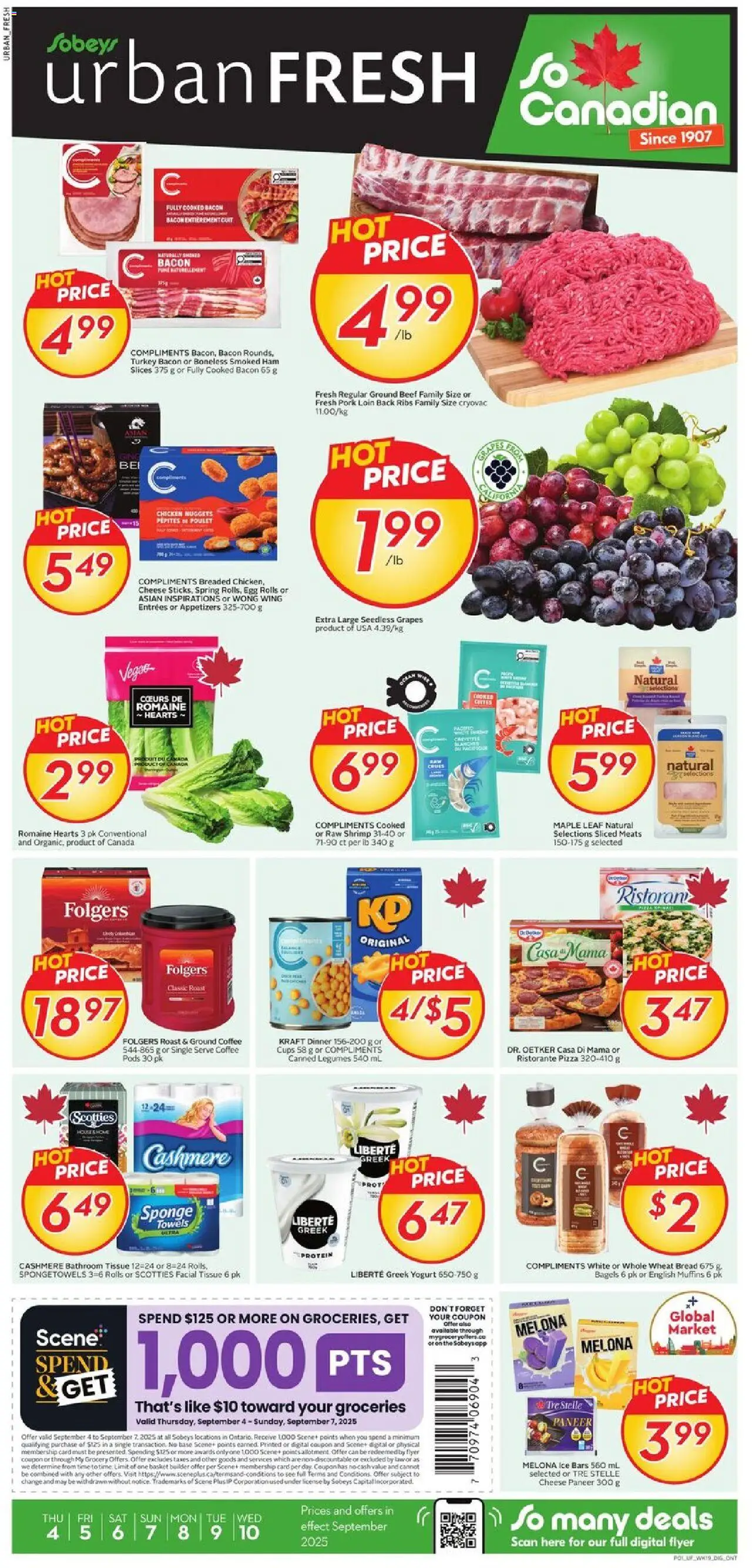 Sobeys flyer valid from Sep 04, 2025 - page number 1