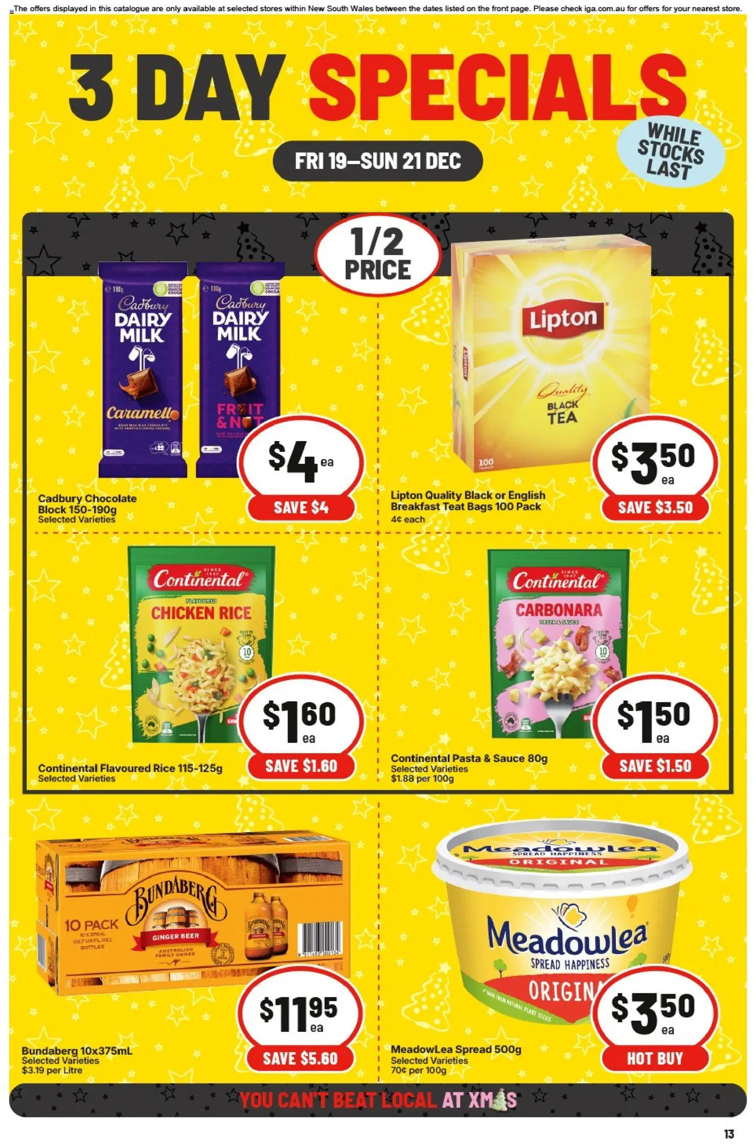 Preview of catalogue 3 Day Specials NSW from shop IGA valid 19/12/2025