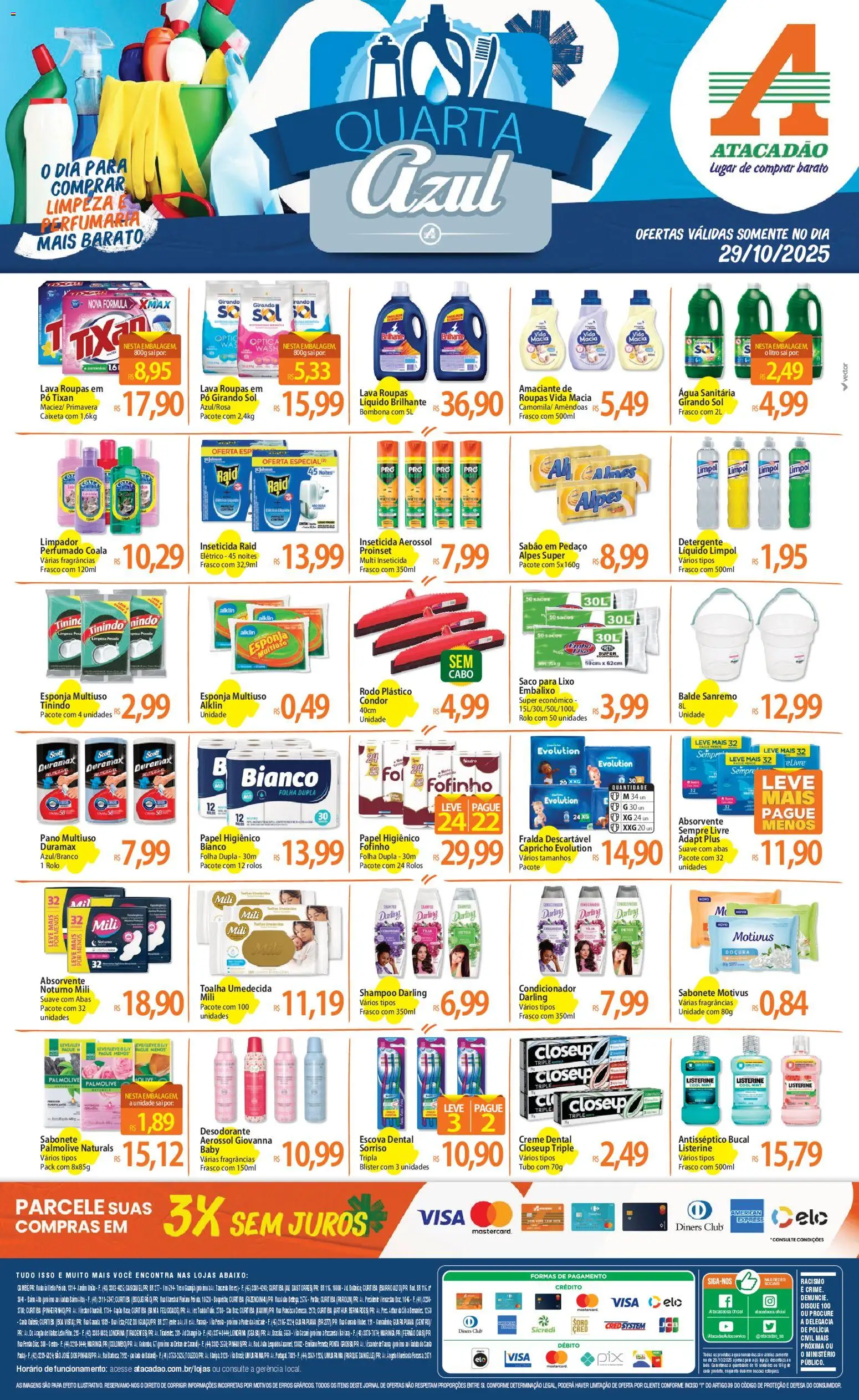 Pré-Visualização do folheto "Ofertas - PR" da loja Atacadão válido a partir de 29/10/2025
