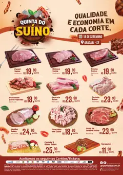 Pré-Visualização do folheto "Ofertas Quinta do Suíno" da loja Mateus válido a partir de 18/09/2025